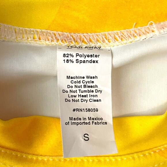 Festivefish Rash Guard UPF 50+ SMALL Long Sleeve Wave by Artist Alison Bramhall - Picture 3 of 5